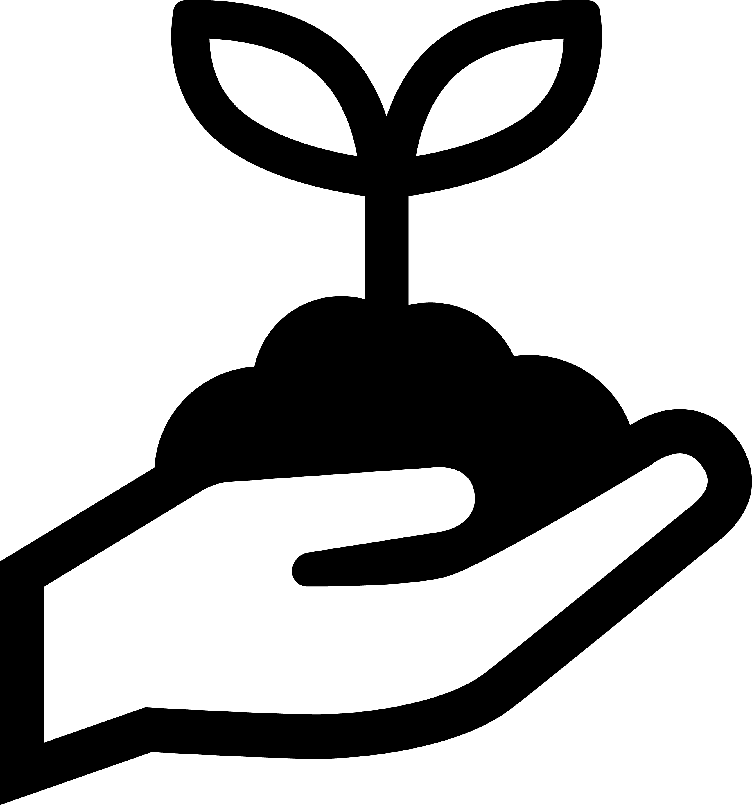 フォレストリゾートの別荘の庭で植物の苗を植えている様子を表すアイコン（手のひらに土と苗）