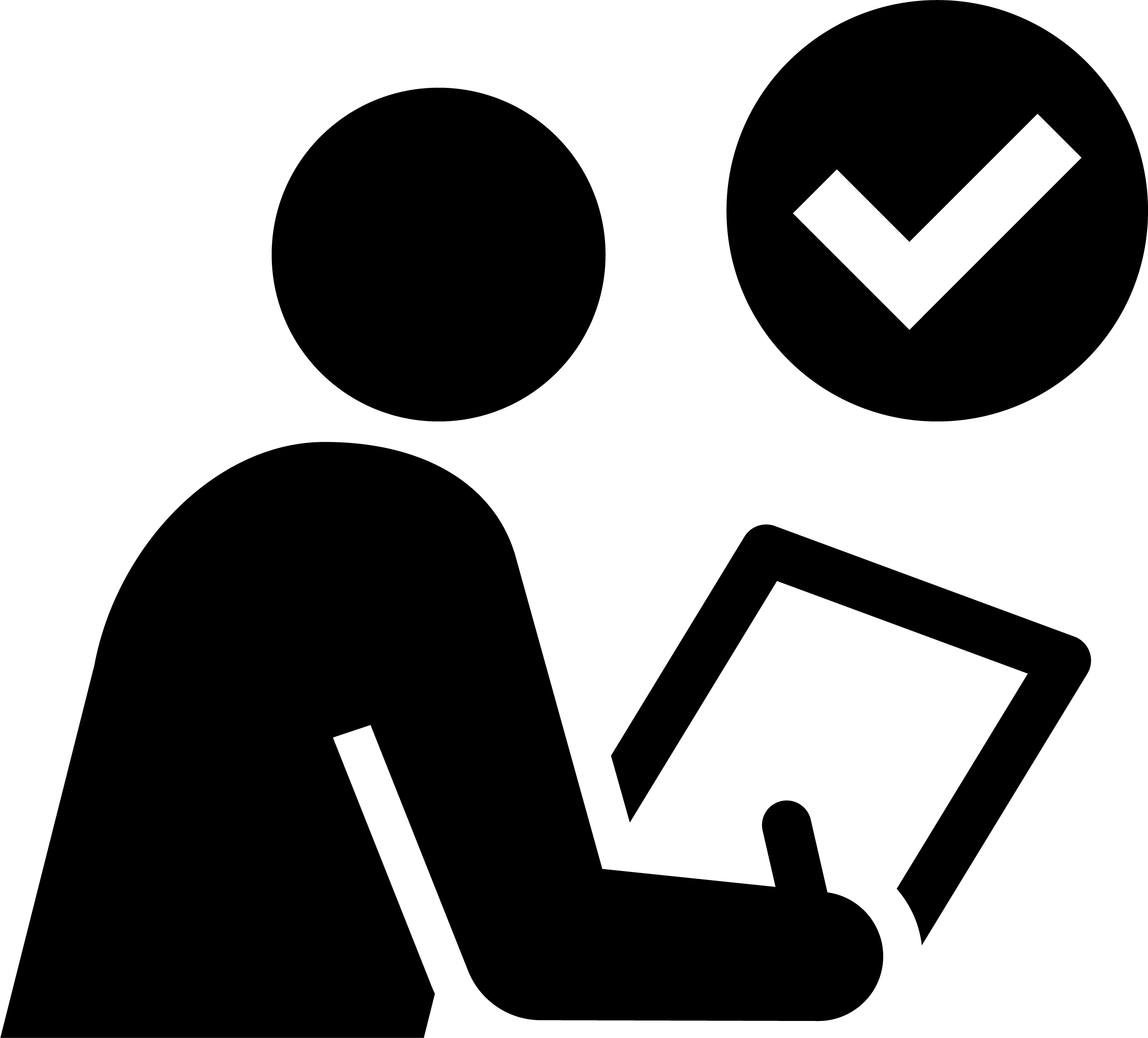 チェックリストを持って別荘の外観を点検する美濃戸高原フォレストリゾートスタッフのアイコン