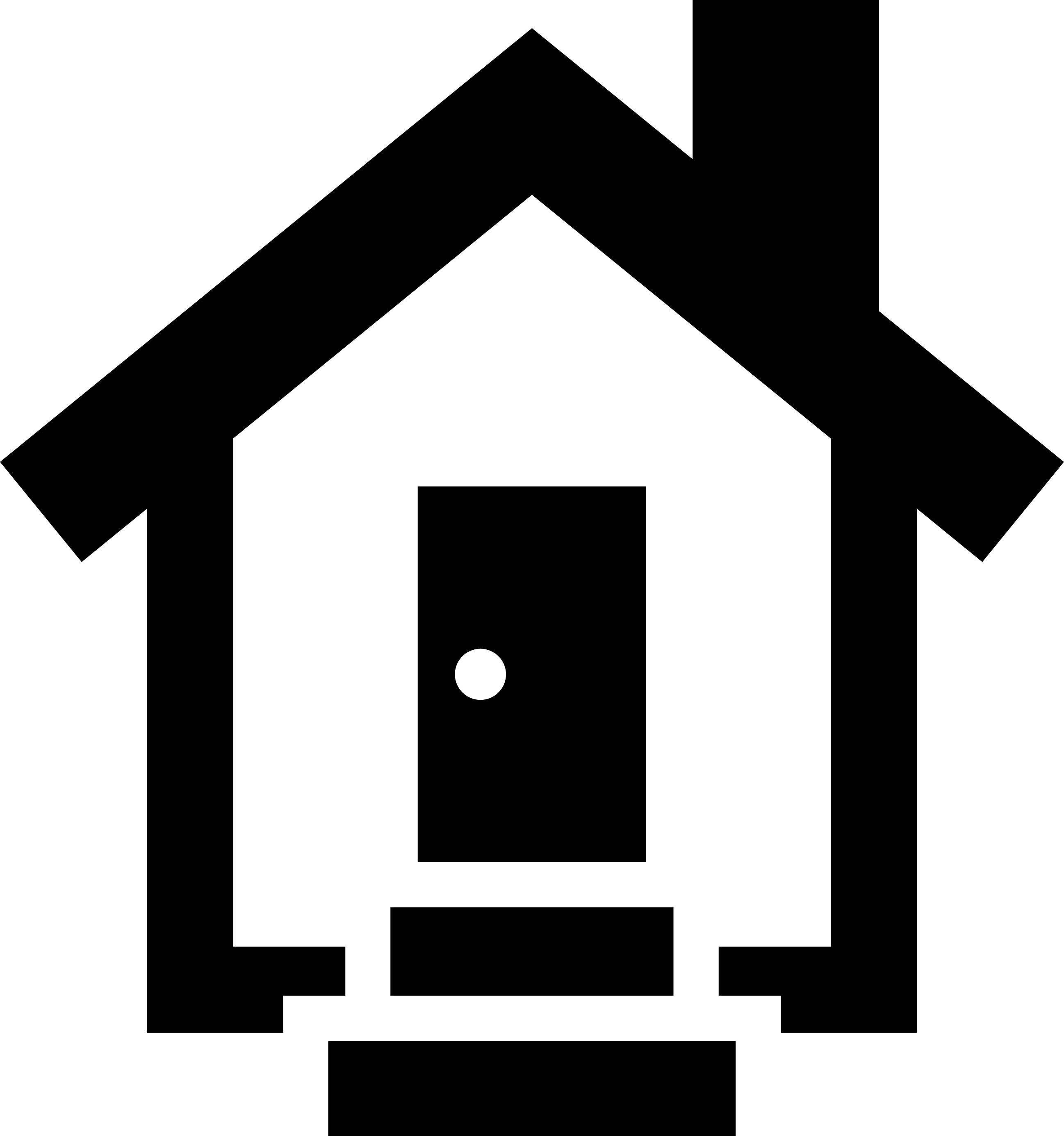 美濃戸高原フォレストリゾートの別荘外観をイメージした煙突付きのアイコン